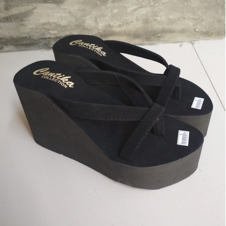 SH_Wedges Cantika 11 ซม./รองเท้าแตะส้นเตารีดผู้หญิง สูง 11 ซม./รองเท้าแตะผู้หญิง