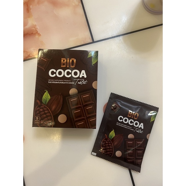 bio cocoa tablet เม็ดโกโก้อัดเม็ด ดีท็อกซ์ 1 กล่อง มี 4ซอง***
