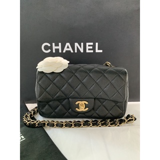 Chanel mini 8 caviar