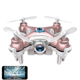 Max โดรนติดกล้อง Cheerson Drone CX10W Camera FPV 720P Wi-Fi ขนาดจิ๋ว 6 cm - สีโอรส