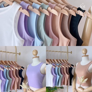 [ALOTs] พร้อมส่ง 💖 | Tank Top | เสื้อกล้าม เสื้อครอปแขนกุดทรงฮิต