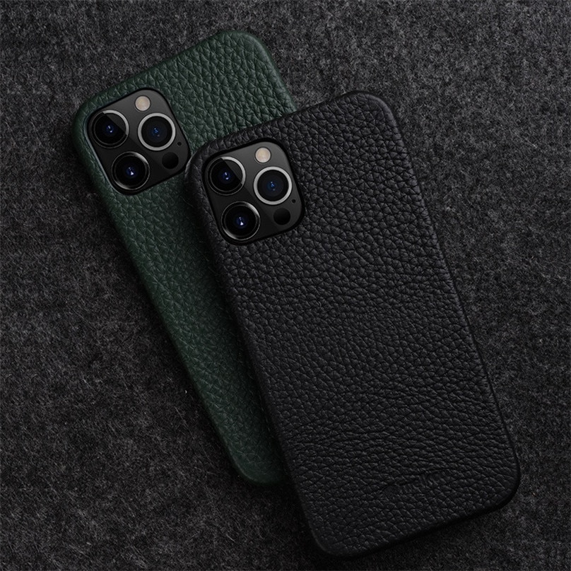 Melkco เคสโทรศัพท์หนังวัวแท้ สําหรับ iPhone 13 Pro Max Mini 11 12 Pro Max