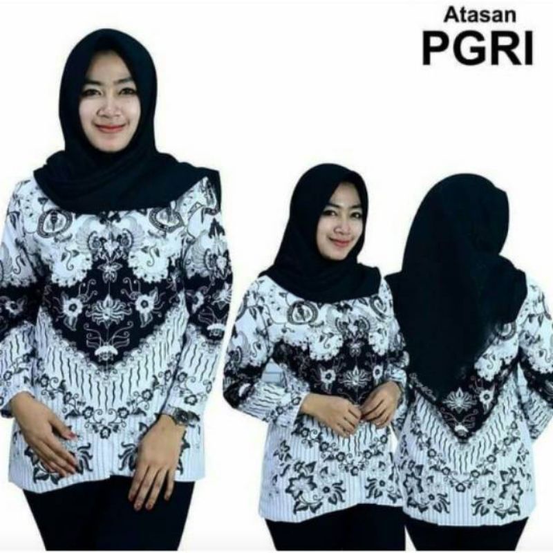 TEACHER UNIFORM Azkashop234 PGRI WOMEN MEN FULL FURING และไม่มีขนยาว
