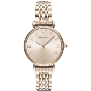 EMPORIO ARMANI นาฬิกาผู้หญิง Gianni T-Bar Rose Gold Dial - Rose Gold รุ่น AR11059