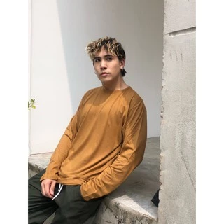 [ลิ้งค์ 3] Earth tone เสื้อแขนยาวคอตต้อน ใส่นุ่ม ไม่ต้องรีด