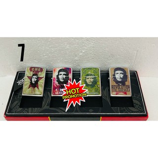 ไฟแช็คน้ำมันสไตล์ซิปโป้ Zippo ลายNo7 สวยงาม เท่ห์น่าสะสม เซ็ตละ 4 ชิ้น