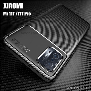 เคสโทรศัพท์คาร์บอนไฟเบอร์แบบนิ่มกันกระแทกสําหรับ Xiaomi 11T Pro Mi 11 Lite 5G Ne