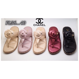 รองเท้าแตะแบบหนีบ CHANEL พื้นนิ่มใส่สบาย