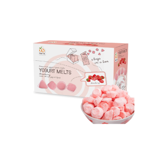 [ใส่โค้ด 2FT8W2KG ลด 10%] Wel-B Yogurt Melts Strawberry 42g. (โยเกิร์ตกรอบ สตรอเบอร์รี่ 42 กรัม) เด็ก ขนมสุขภาพ