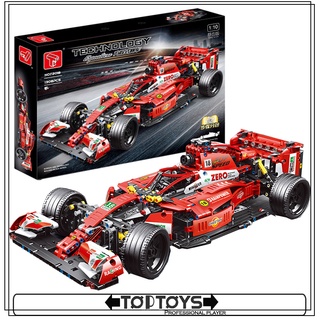 [TOPTOYS] บล็อคตัวต่อรถยนต์ F1 RED MOC 1:10 Technic TaiGaoLe T2018 ของเล่นสําหรับเด็กผู้ชาย