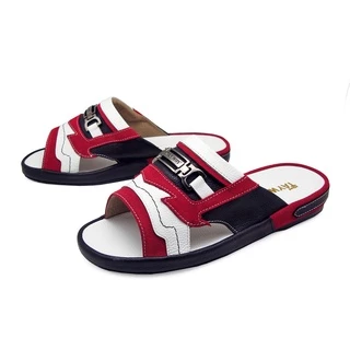 TAYWINแท้ เทวินทร์แท้ รองเท้าแตะพื้นหนา SKF-27 Size39-47 หนังกลับสีแดง-หนังปั่นนิ่มสีขาว-ปั่นนิ่มสีดำ