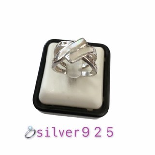 แหวนเงินแท้925 ประดับมุก(Mother of pearl sterling silver ring)