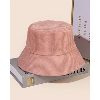 ✅ (preorder) #Shein #หมวกแบบสวมหัว #หมวกบักเก็ต #Minimalist Bucket Hat color pink น่ารัก สวย