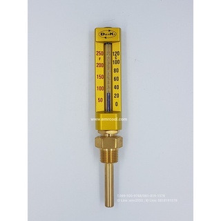 Denki เทอร์โมมิเตอร์แก้วแบบปรอท DK11
