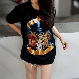 GN085 เสื้อยืดวงร็อค GUNS N ROSES กันแอนโรส เสื้อวง เสื้อยืดกันแอนโรส เสื้อวินเทจ