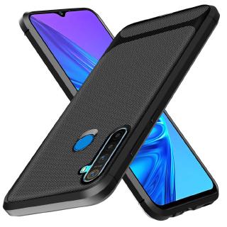 Realme C35 C31 6i 5i 5s 6 5 Pro C3 Real me Narzo 50A Prime Anti Fingerprint Fiber TPU Case Cover Phone Casing for Realme6i Realme6Pro Realme6i Realme5i RealmeC3 RealmeC31 RealmeC35