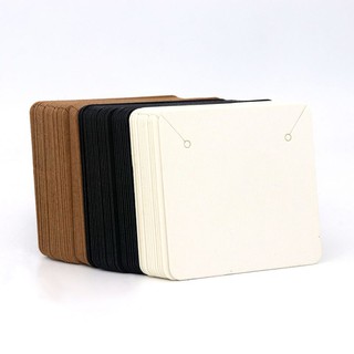 ป้ายแท็กกระดาษคราฟท์เปล่า ทรงสี่เหลี่ยม ขนาด 5*5 ซม. แฮนด์เม…