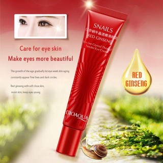 Eyecream อายครีมSnails และโสมแดง บำรุงผิวรอบดวงตาช่วยลดเลือนริ้วรอย