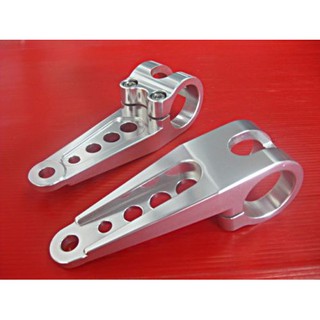 YAMAHA SR500 XS650 CB750 NORTON GS CAFE BILLET "CNC" HEADLIGHT BRACKET (35 mm.) // แร็คเก็ตยึดไฟหน้า สินค้าคุณภาพดี