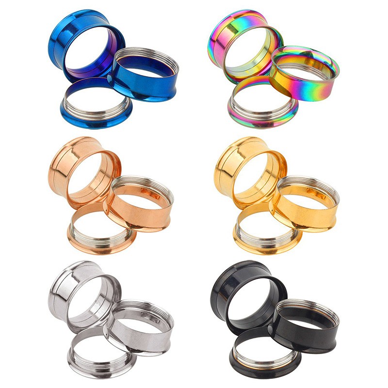 22mm - 36mmจิวระเบิดหู จิวปากแตรสแตนเลสแท้ JE101
