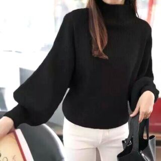 พร้อมส่งจ้า เสื้อ sweater คอเต่า แขนจั๊ม
