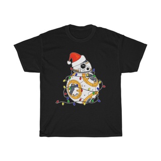 เสื้อผ้าผชเสื้อยืด พิมพ์ลาย Bb8 Xmas LightsS-5XL