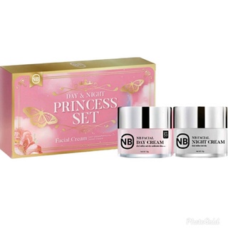 ครีมNB Princess set day&amp;night(พร้อมส่ง) ครีมครูเบียร์เนเงิน 2กระปุกทั้งวันและกลางคืน