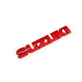 โลโก้ Suzuki แดง Red LOGO SUZUKI ติด Suzuki SWIFT แดง 1ชิ้น มีบริการเก็บเงินปลายทาง