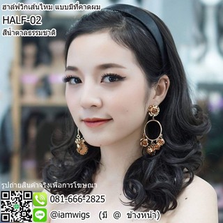 ฮาล์ฟวิกแบบมีคาดผม เส้นไหมทนความร้อน รุ่น 🌟 HALF-02 🌟