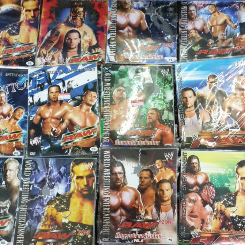 Vcd มวยปล้ำ WWE RAW องศาเดือด ศึกมวยปล้ำสะท้านโลก ศึกมวยปล้ำสังเวียนเดือด the quest world wrestling 