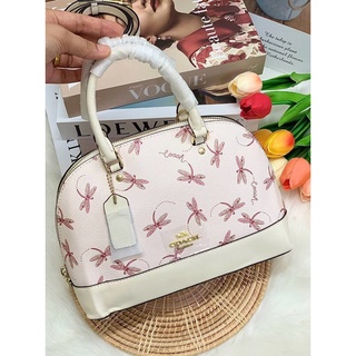 💥COACH MINI SIERRA SATCHEL WITH DRAGONFLY PRINT