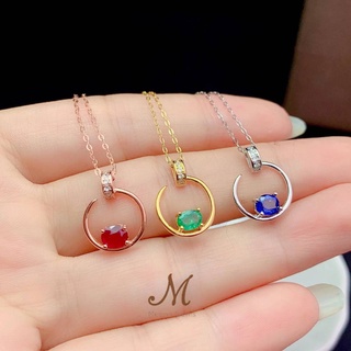 Meena Gems /จี้พลอยแท้ ตัวเรือนเงินแท้925 ,อัญมณีเสริมดวง