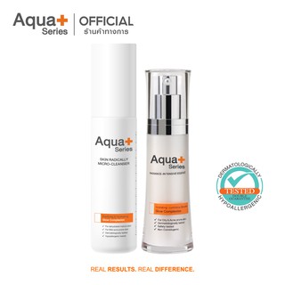 [AQUA9 ลด 130.-] AquaPlus Radiance-Intensive Essence 30 ml. &amp; Skin Radically Micro-Cleanser 150 ml.