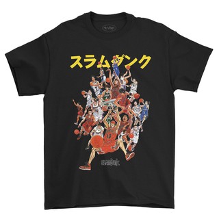 เสื้อยืดผ้าฝ้ายพิมพ์ลายเสื้อยืด Muvisin Slam Dunk #02 Kaos Anime T-Shirt