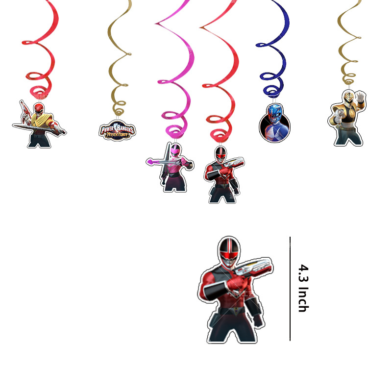 Power Rangers Theme Kids Birthday Party Decor Supplies Banner Balloons