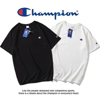 เสื้อยืดแขนสั้น ปักลาย champion แฟชั่น