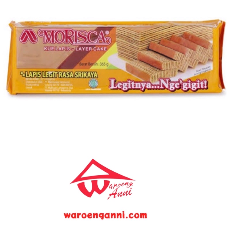 Indonesia Layer Cake Lapis Legit Srikaya Morisca ,365 gram