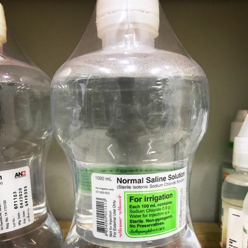 Nss น ำเกล อล างจม ก ล างแผล ขวดด มเบล 1000 มล 38