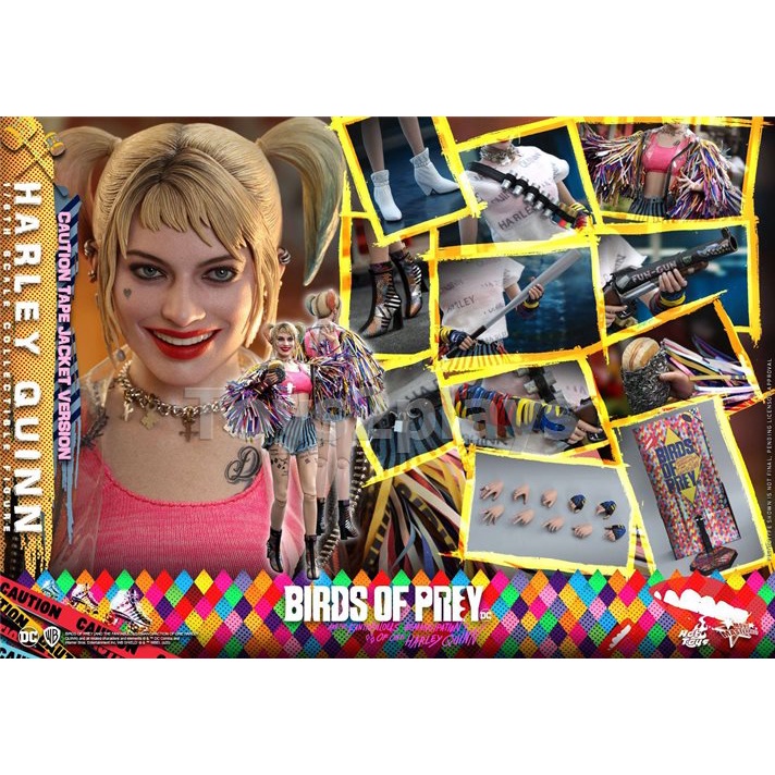 Hot Toys - MMS566 - Birds of Prey : Harley Quinn (Caution Tape Jacket Version)