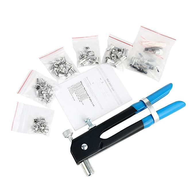 ชุดเครื่องมือหมุด Rivet Nut Riveter Nut Rivet Gun ด้าย Riveter Rivet 86 ...