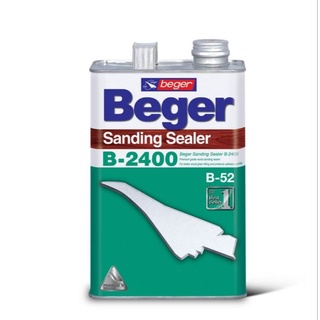 Beger Sanding Sealer B-2400  น้ำยารองพื้นไม้อุดร่องเสี้ยน สีรองพื้น เบเยอร์ ขนาด 1/4 แกลลอน (0.946 ลิตร)