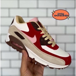 Nike Air Max90 BACON (size36-45)Red white Pink