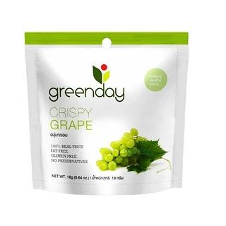 Greenday ผลไม้กรอบ ฟรีสดราย 5ชนิด 100% real fruit Gluten free