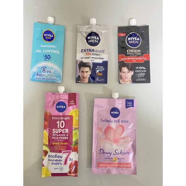 พร้อมส่ง ครีมซองนีเวีย โฟมล้างหน้า สำหรับผิวหน้า SPF 50/ ผิวกาย หมดอายุปี 2026