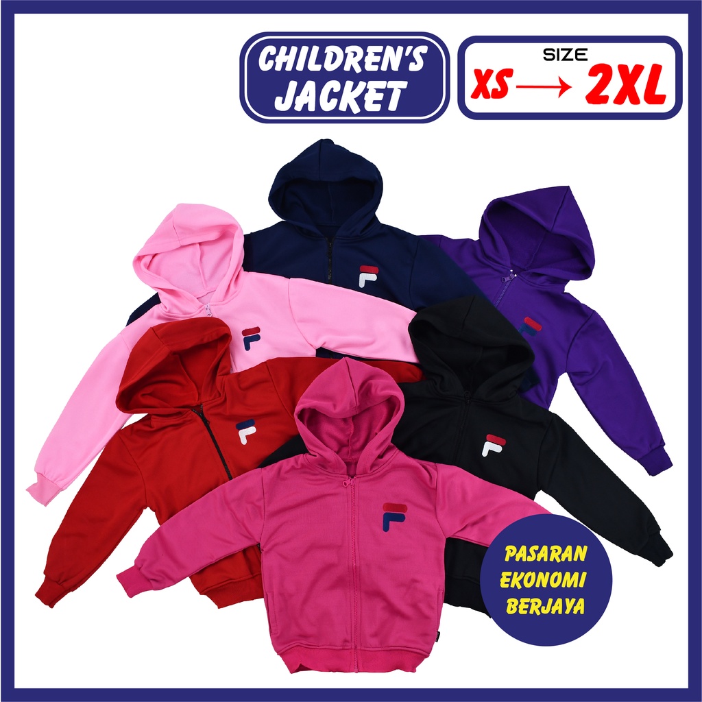 เสื้อแจ็คเก็ต CHILDREN FIL/ JAKET BUDAK-KANK/ เสื้อแจ็คเก็ตแฟชั่น/ JAKET ANAK PEREMPUAN FESYEN