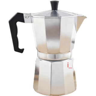 Moka pot หม้อต้มกาแฟสด หม้อต้มกาแฟขนาดพกพา มีหลายขนาด