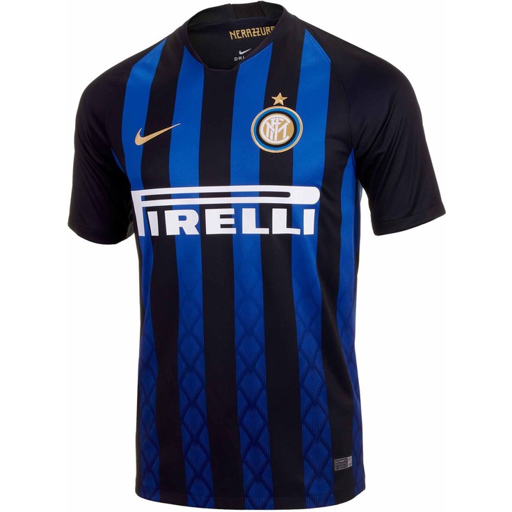 เสื้อฟุตบอล สโมสร อินเตอร์มิลาน 2018/19 ชุดเหย้า Size M(รอบอก 37.5-41 นิ้ว) Inter Milan Home Jersey 