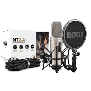 RODE NT2-A ชุดไมโครโฟนคอนเดนเซอร์ XLR ไมโครโฟนสำหรับห้องบันทึกเสียง ไมค์ใช้สำหรับห้องอัด ร้องCover งานเพลง