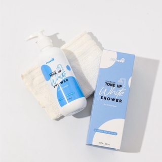 PhoeBe Tone Up White Shower ครีมน้ำนมอาบน้ำ เพื่อปรับผิวขาวเนียน กระจ่างใส 200มล