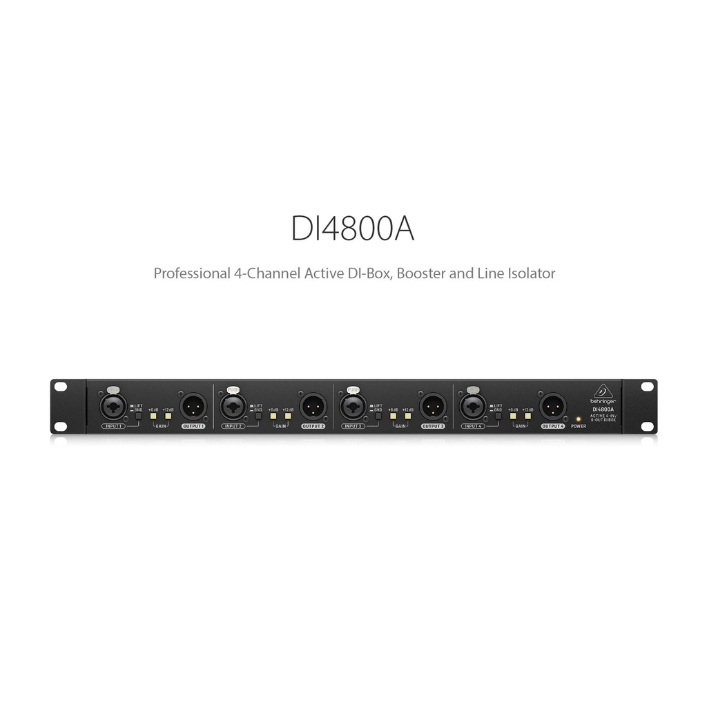 Behringer DI4800A isolater di box สำหรับเครื่องดนตรี หรือ ระบบเสียง